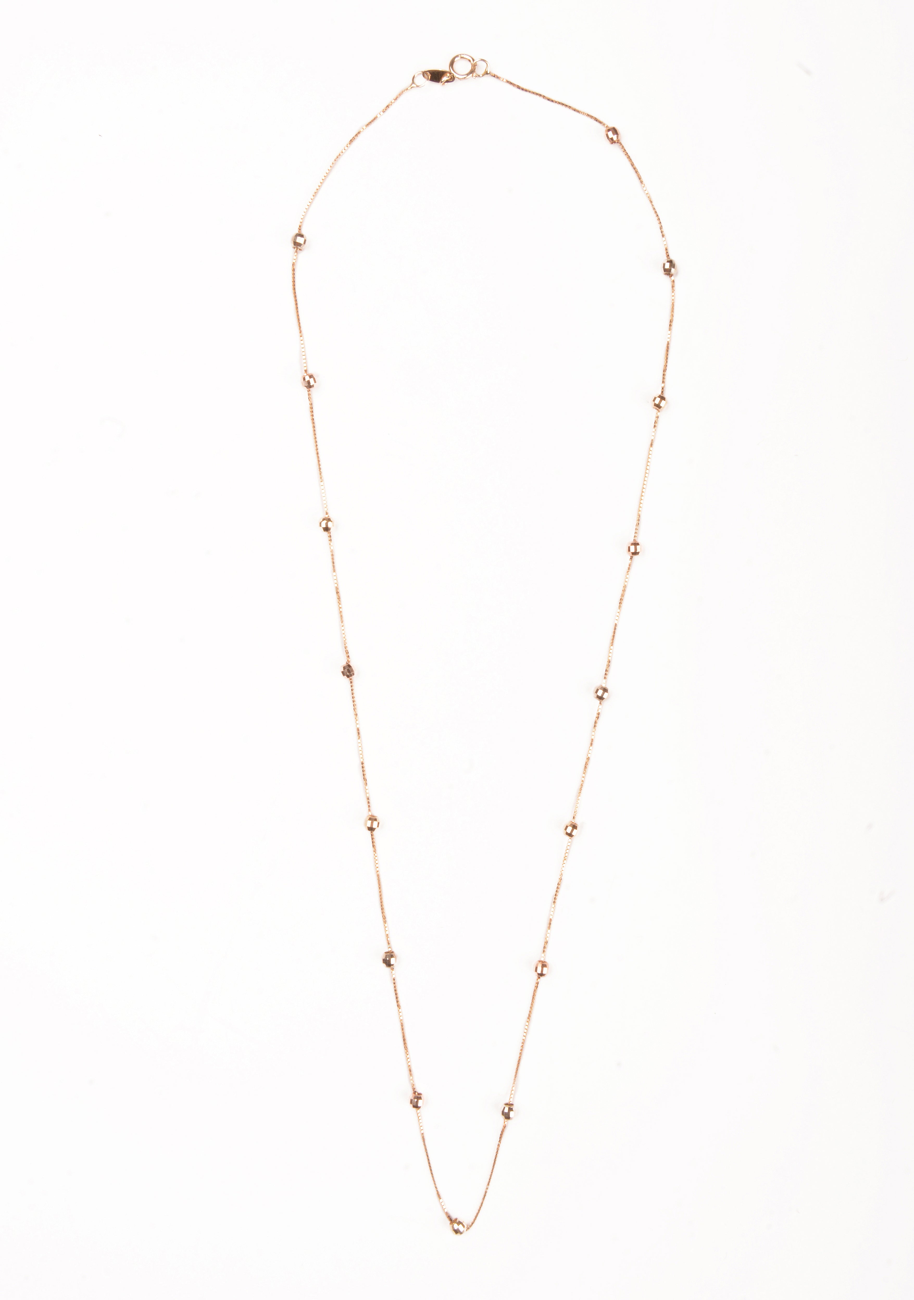 Gargantilla bolas disco 14K