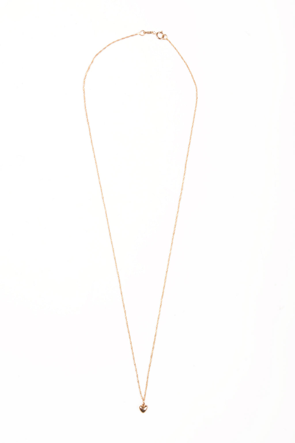 Gargantilla de corazón 14K