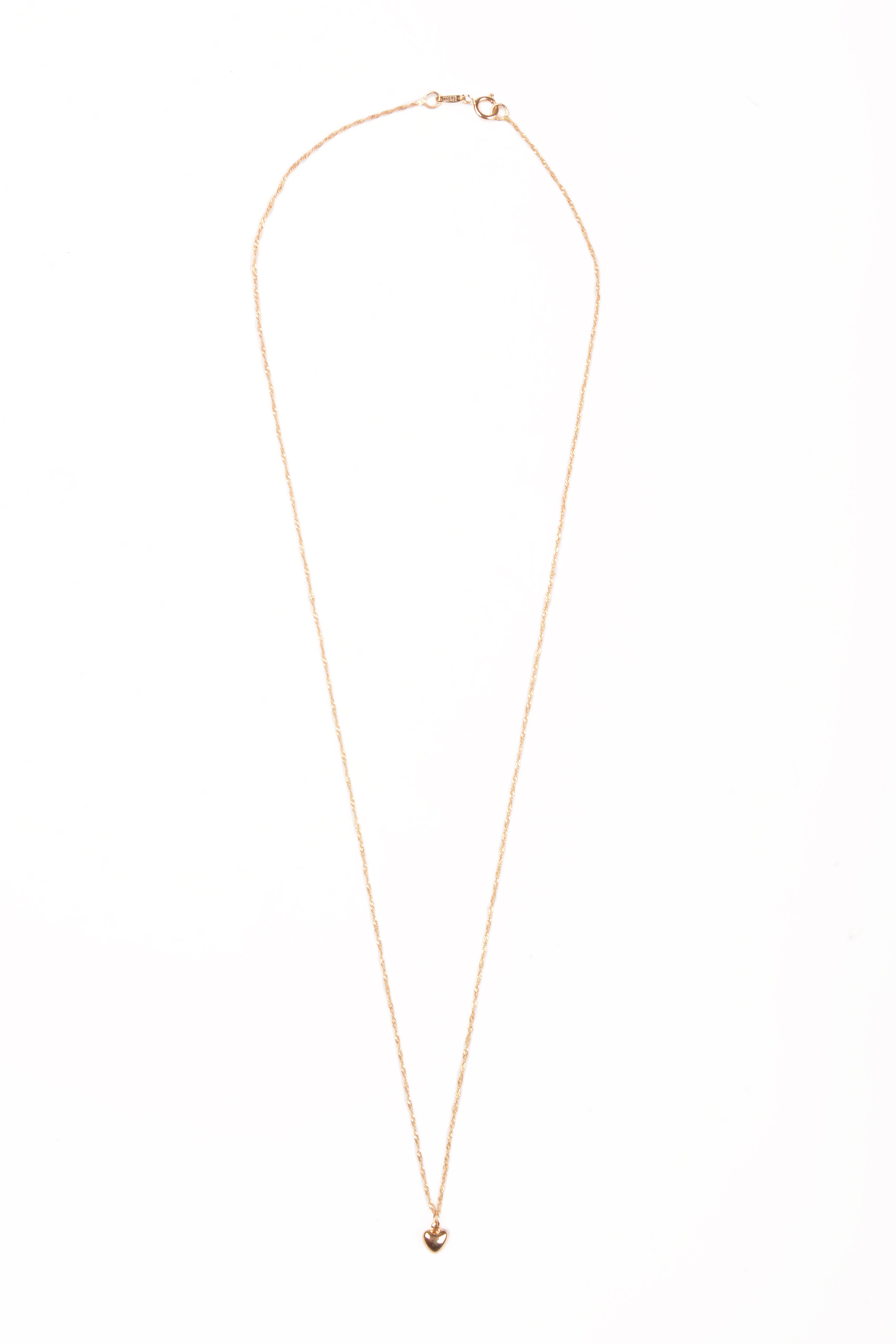 Gargantilla de corazón 14K