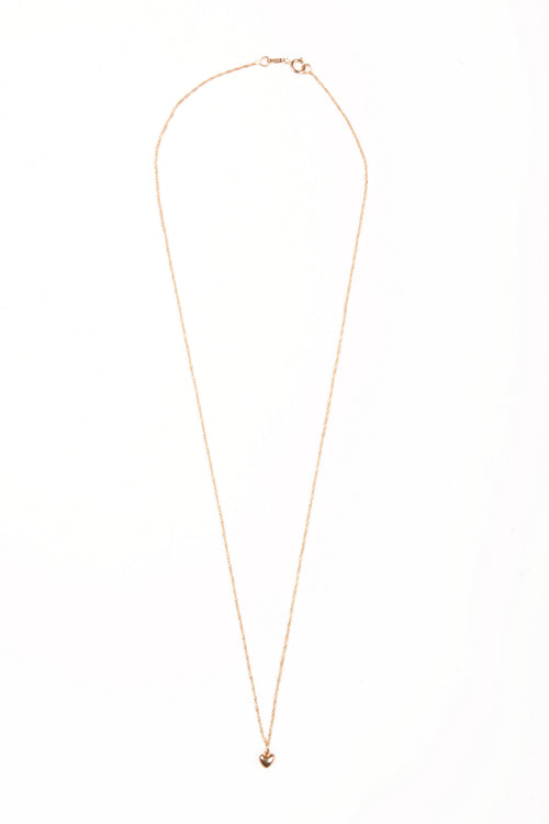 Gargantilla de corazón 14K