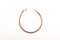 Pulsera Cubana sólida en oro de 14K