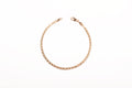 Pulsera de cadena Veneciana (Box) doble Oro de 14K