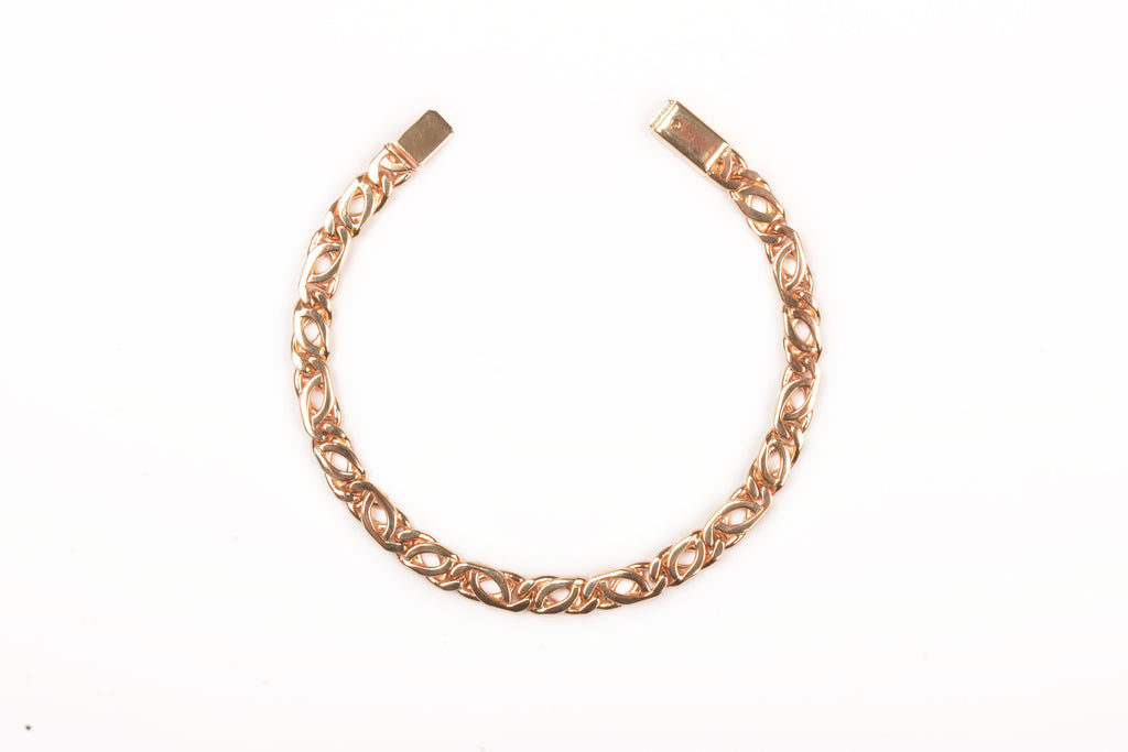 Pulsera de cadena Bizantina clásica Oro de 14K