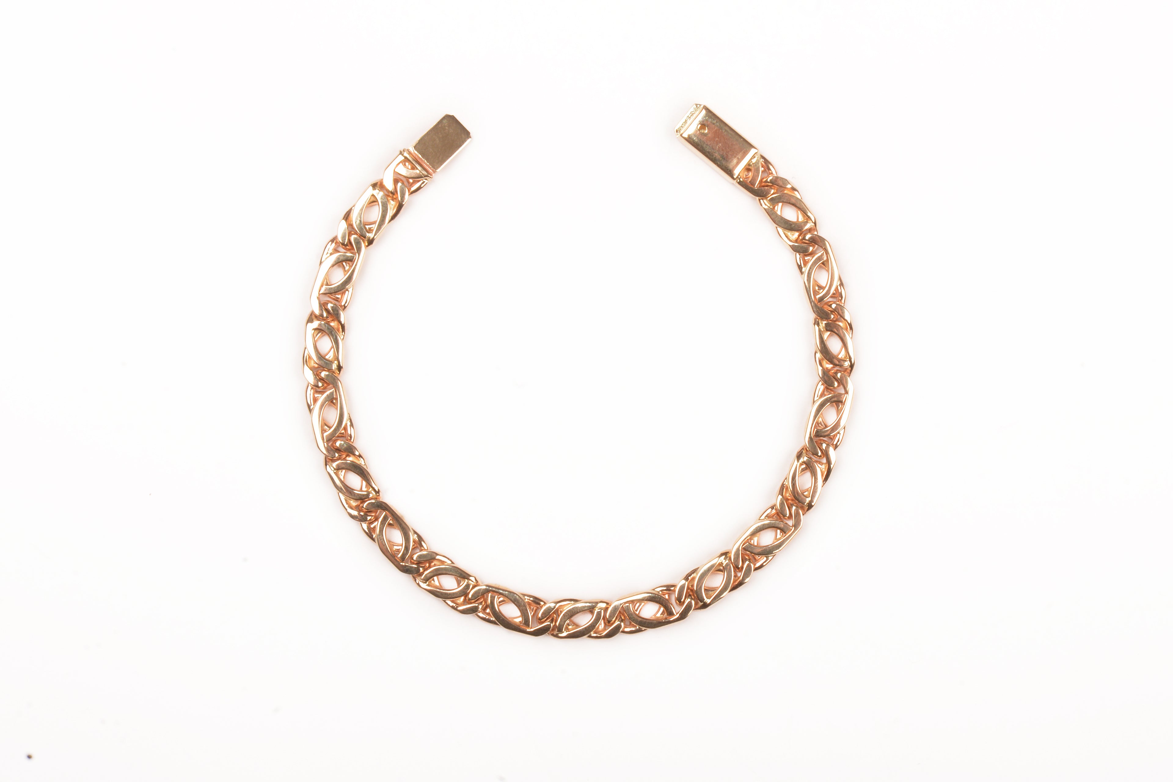 Pulsera de cadena Bizantina clásica Oro de 14K