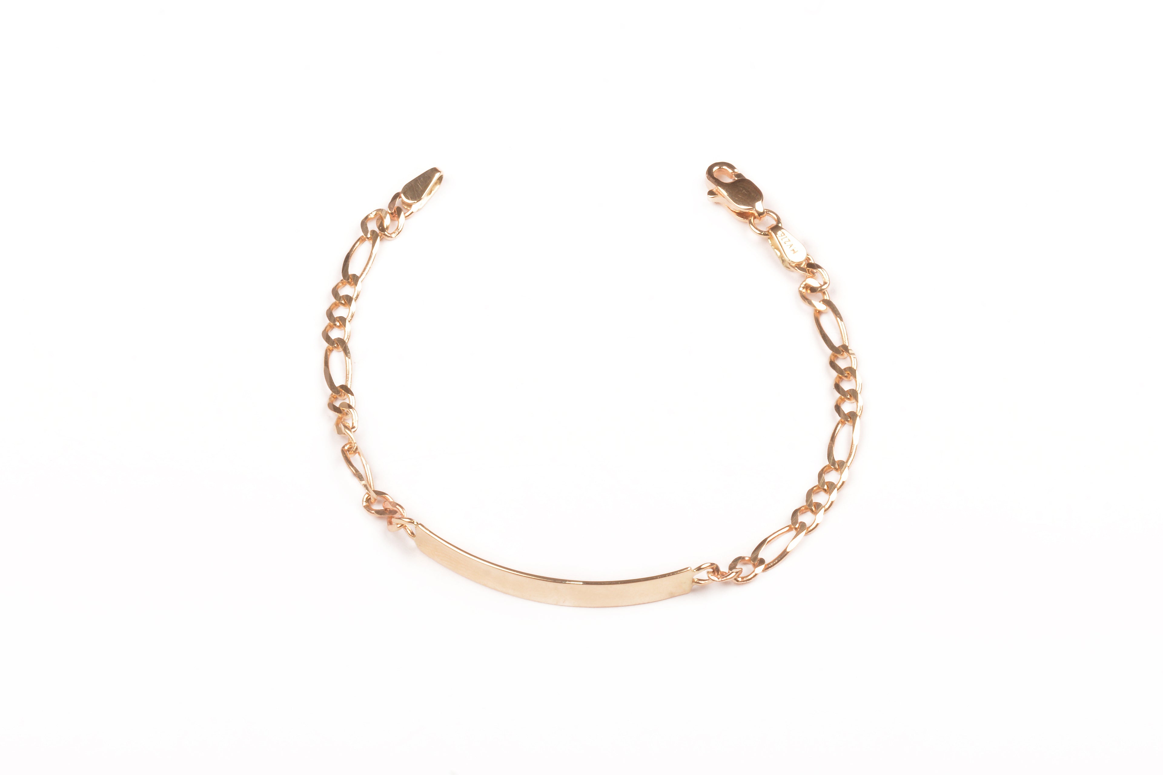 Esclava Figaro clásica con placa pulida para niñ@